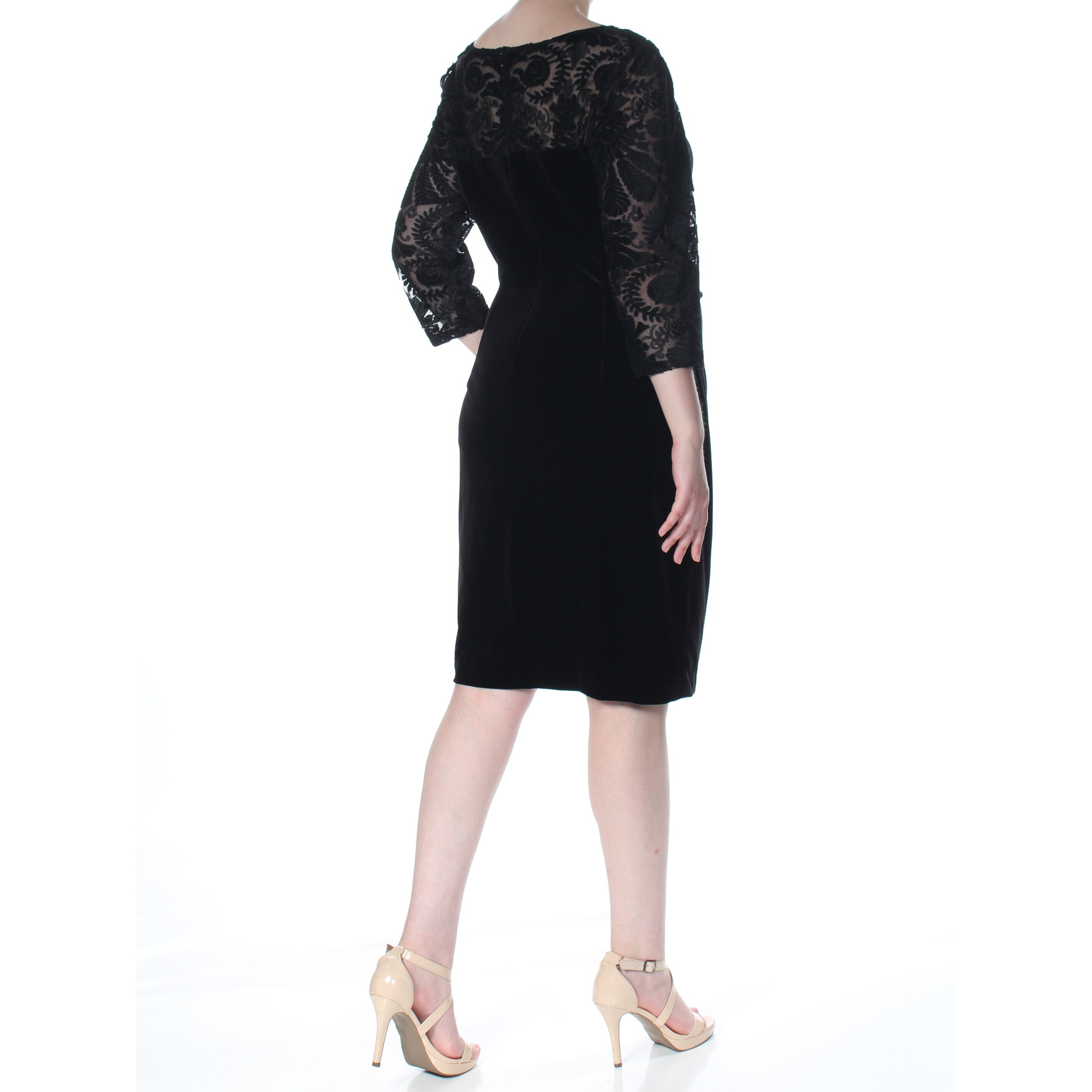 black lace dress size 18