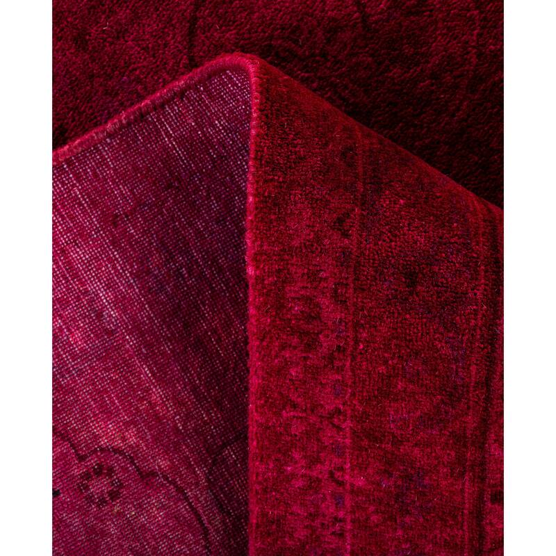 Overdyed One-of-a-Kind Hand-Knotted Area Rug - Pink - 4' 8" x 7' 4"