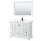 Option White, Black Trim, White Quartz Top
