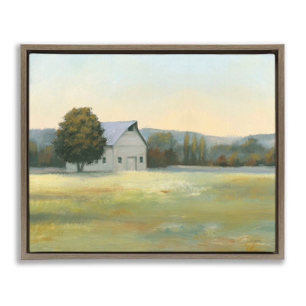 Stupell Rural Countryside Cottage Framed Floater Canvas Wall Art Design by James Wiens