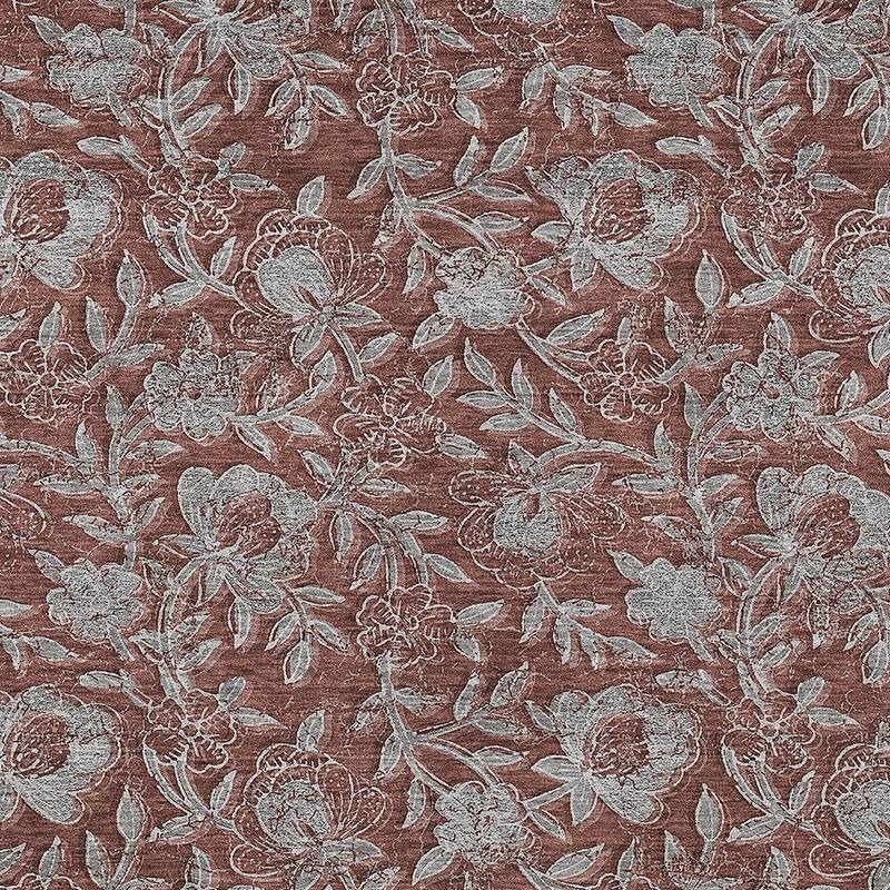 HomeRoots Floral Transitional Rectangle Outdoor Rug