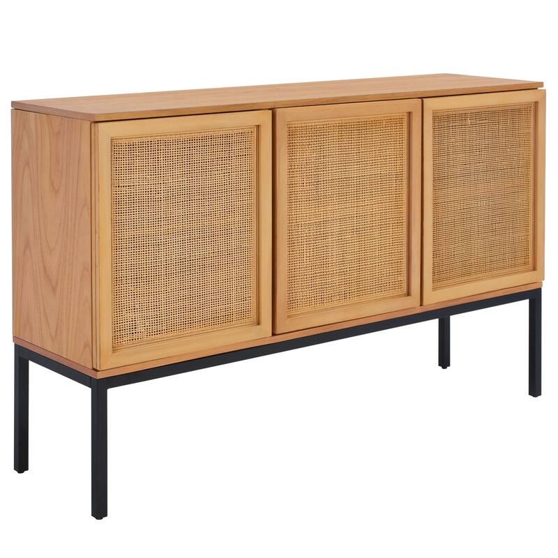 SAFAVIEH Tabetha 2-Shelf Rattan Sideboard - 54 In. W x 15 In. D x 33 In. H - 54Wx15Dx33H