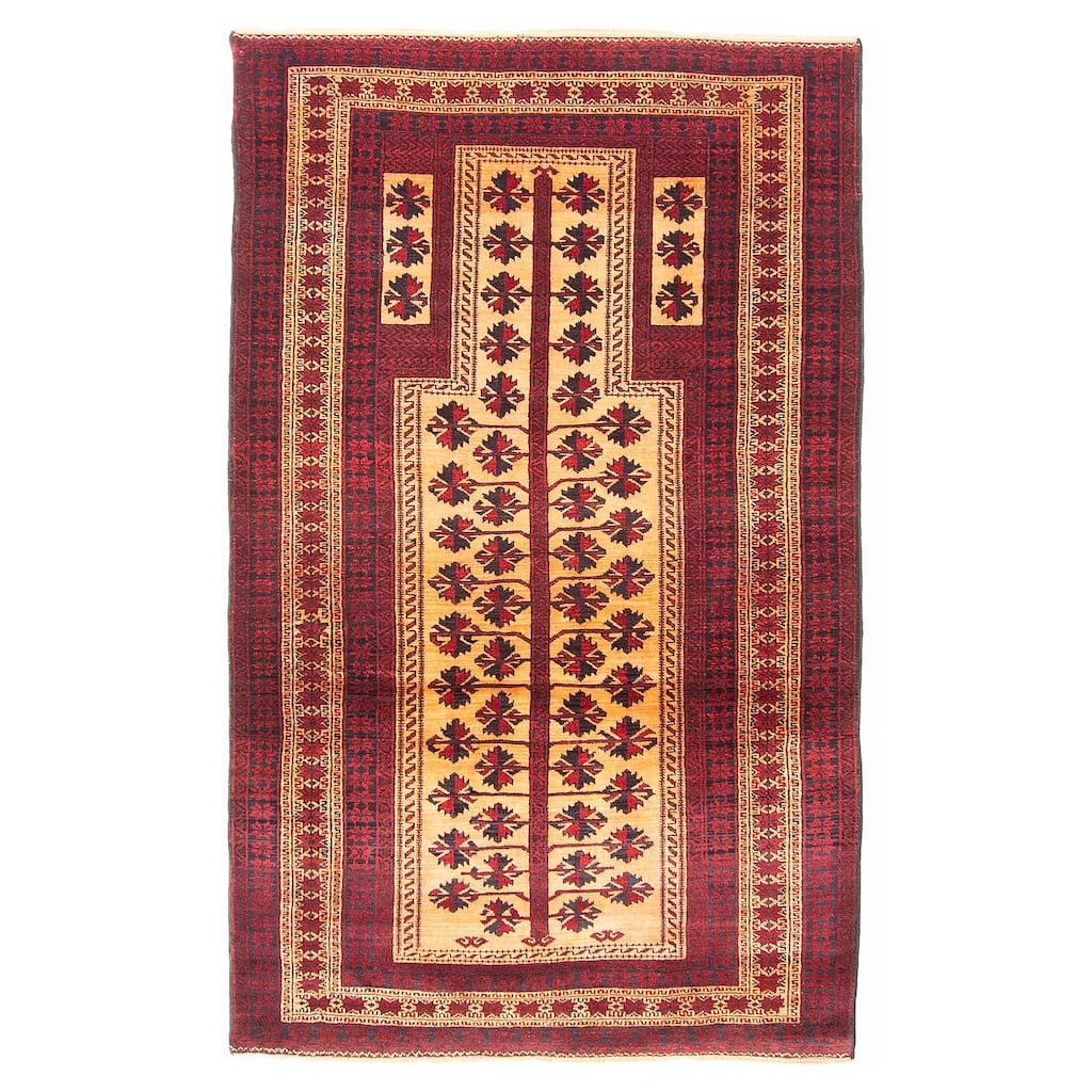 Teimani Brown Rug 3'0" x 5'0" - 3'0 x 5'0