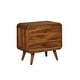 preview thumbnail 3 of 2, Roxbury Mid-century Modern Dark Walnut 4-piece Bedroom Set