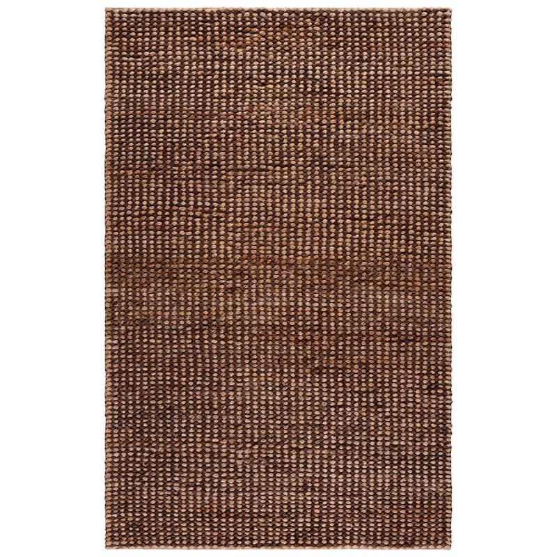 SAFAVIEH Handmade Natural Fiber Couture Seka Jute & Cotton Rug - 4' x 6' - Natural/Brown