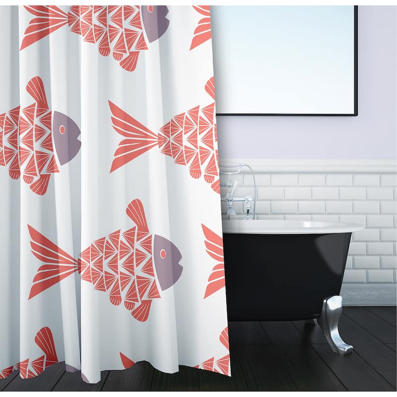 Fish Tales Animal Print Print Print Shower Curtain