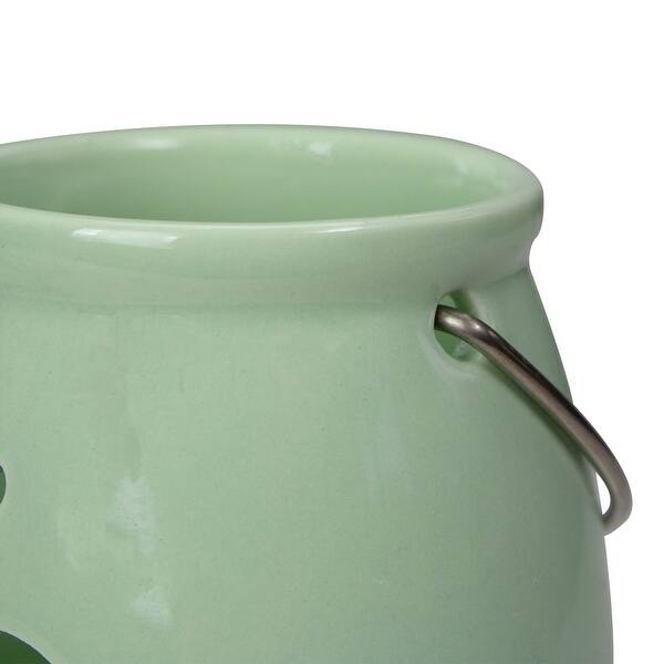 3 Light Green Christmas Votive Candle Holder With Reindeer Cut Out Overstock 32236918