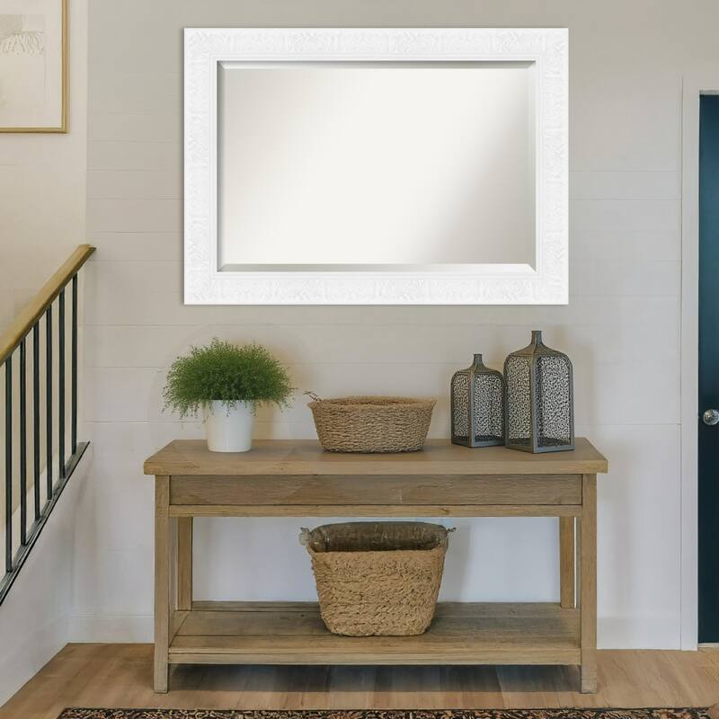 Luxe Beveled Framed Wall Mirror