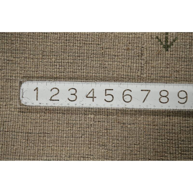 Hand Knotted Oriental 100% Wool Carpet Tribal Animal Pictorial Beige & Ivories Gabbeh Area Rug - 6' 4'' X 4' 7''
