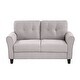 preview thumbnail 6 of 16, Modern Design Loveseat and 3-Seat Sofa, Living Room Sofa Set Linen Upholstered Couch Furniture for Home, Easy Assembly