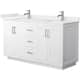 Option White / White Quartz Top / Brushed Nickel Hardware