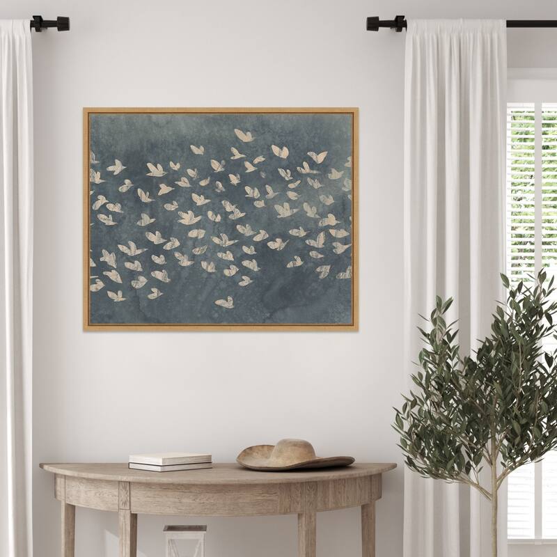 Watermark Flock No. 1 by June Erica Vess (28 x 23 in.), Framed Canvas Wall Art Print