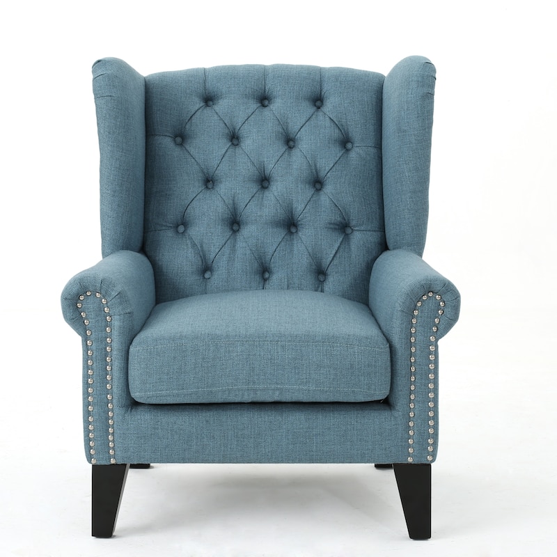 30" High Back Button Tufted Chair