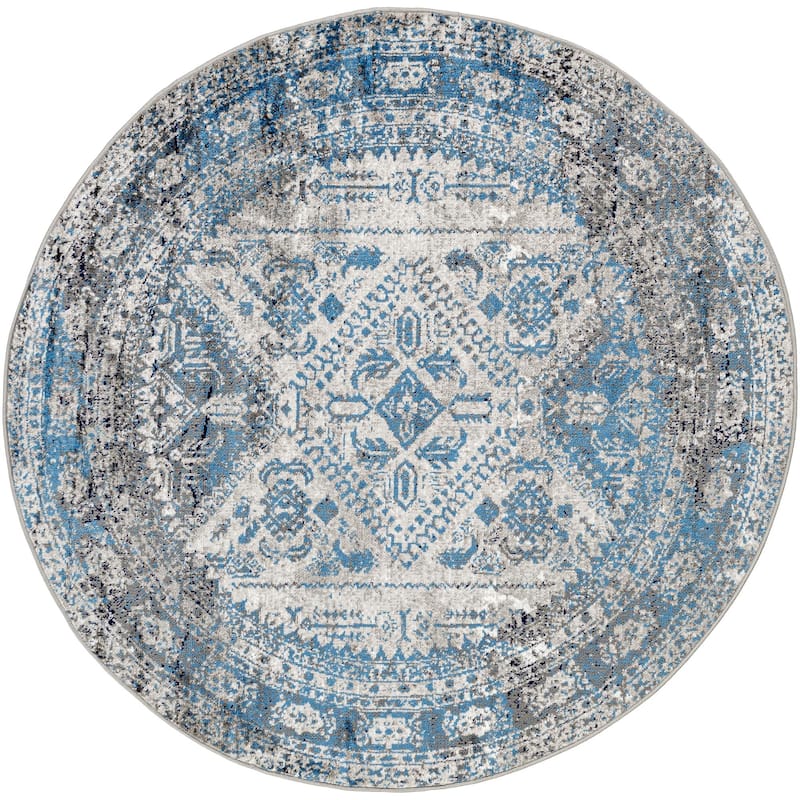 Livabliss Monte Carlo Updated Traditional Medallion Area Rug