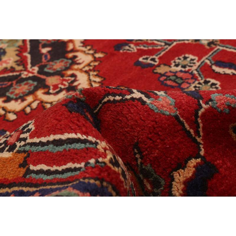 ECARPETGALLERY Hand-knotted Andelz Red Wool Rug - 3'4 x 10'4