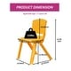 preview thumbnail 2 of 3, Kids Chair,Children Lightweight Plastic 4 Chairs Set with 11.8" H Seat for Playrooms,Preschool,Toddlers (Enlarge Size)