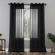 preview thumbnail 95 of 105, No. 918 Emily Voile Sheer Grommet Curtain Panel- Single Panel 59x95 - Black