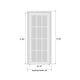 preview thumbnail 10 of 23, Interior Solid French Door / Mela 0755 Painted White / Single Regular Panel Frame Handle / Bathroom Bedroom Modern Doors
