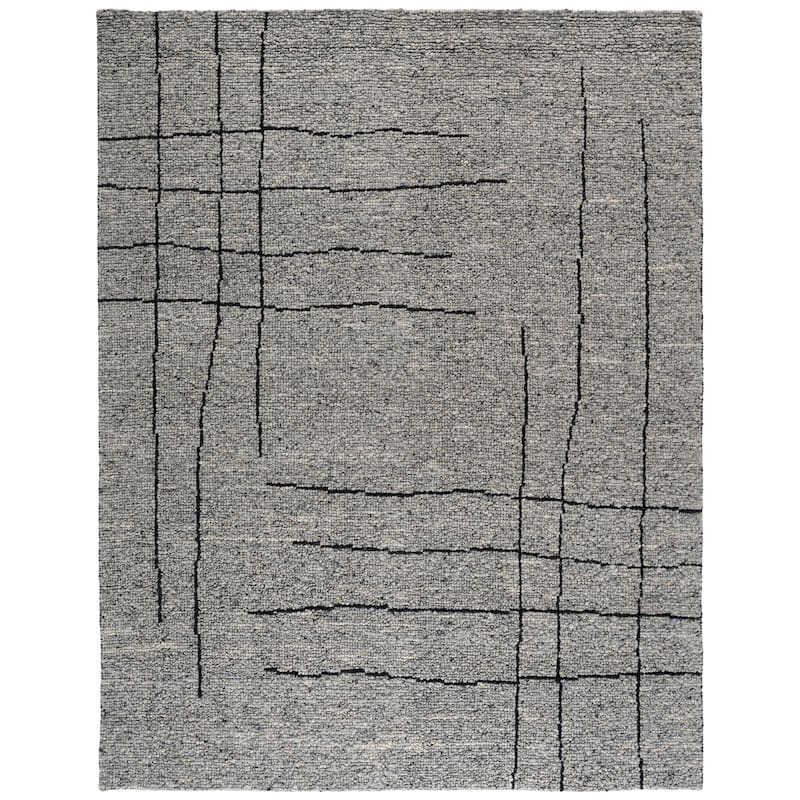 SAFAVIEH Handmade Natura Kotrina Wool Rug - 8' x 10' - Grey/Black