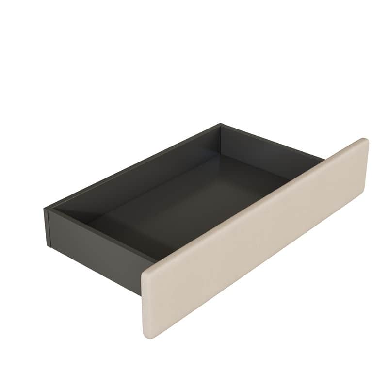 Queen Size Linen Upholstered Platform Bed with Drawers and USB Ports
