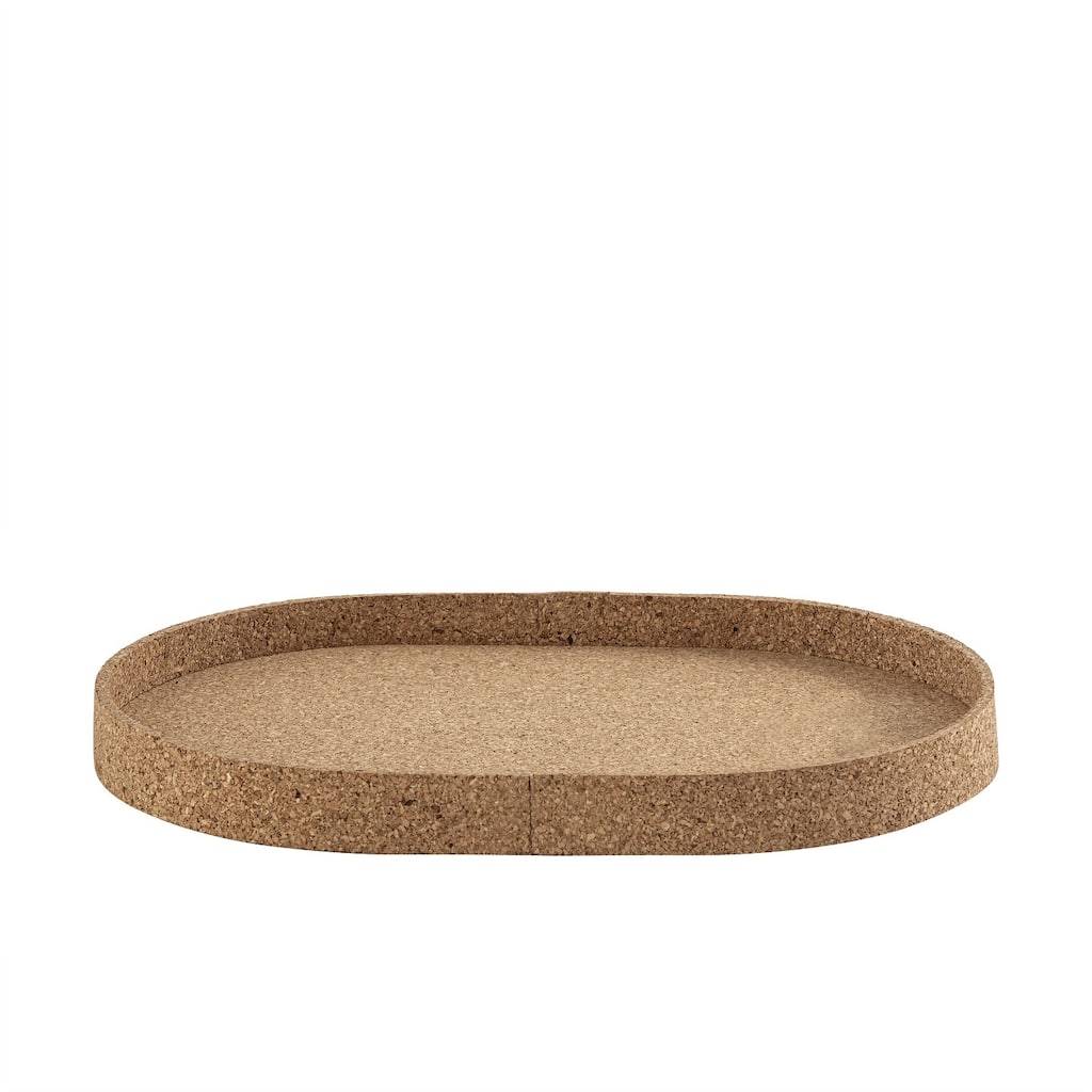 Oval Cork Tray Lg