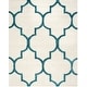 preview thumbnail 9 of 13, SAFAVIEH Kids Shag Mirca Nursery Playroom 2-inch Thick Rug 8' x 10' - Ivory/Blue - Rectangle