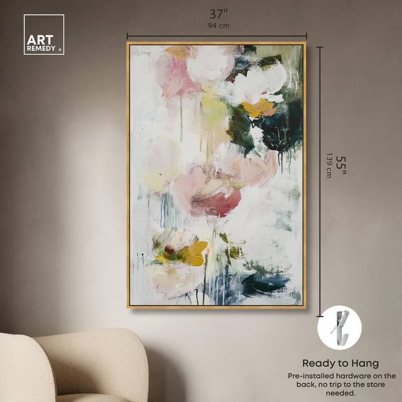 Dripping Colors IV Canvas by Art Remedy