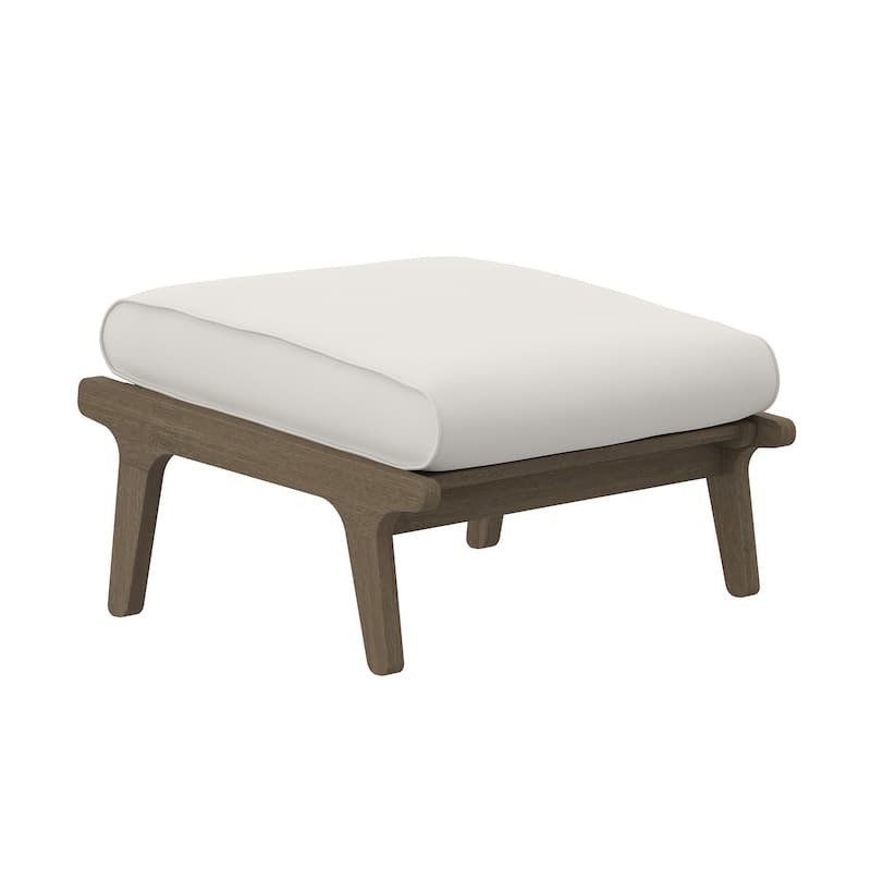 Saratoga Outdoor Patio Teak Ottoman