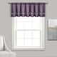 preview thumbnail 7 of 19, Silver Orchid Viby Faux Silk Night Sky Window Valance - 84x18 Purple & Silver