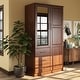 preview thumbnail 29 of 32, Palace Imports 100% Solid Wood Metro Wardrobe Armoire with Solid Wood or Mirrored Doors Mocha
