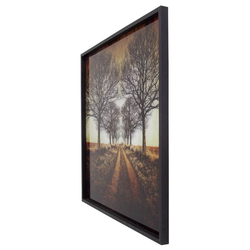 'Distance' - Photo Printed on Tempered Glass, Framed
