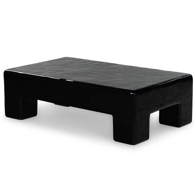 SAFAVIEH Couture Branford Rectangle Concrete Coffee Table - 53"W x 32"D x 16"H
