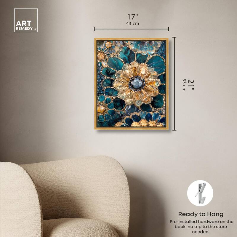 Opulent Geode IV Canvas by Art Remedy