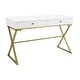preview thumbnail 17 of 28, Silver Orchid Lerch Two-Drawer Campaign Desk