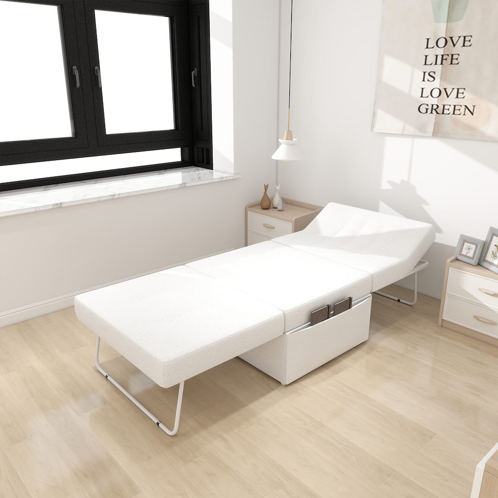 Convertible Sofa Bed, 4 in 1 Multi-Function Folding Ottoman Sleeper Bed