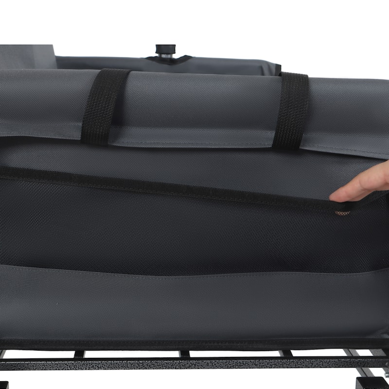 3-in-1 Folding Wagon with Bench Seat - 500lbs Capacity, 9"x4" Beach Tires for Camping & Beach