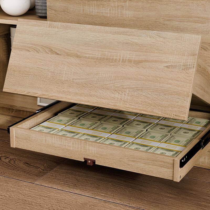 Study Confidential Office File Cabinet,NFC Card Lock, Hidden Storage Compartment