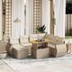 Option Beige+Cream-3 corner+3 middle+footrest+table