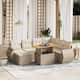 Option Beige+Cream-3 corner+3 middle+footrest+table