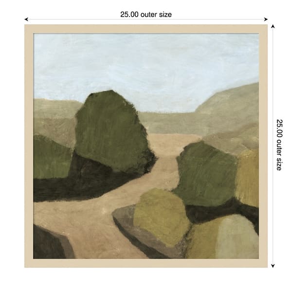 dimension image slide 16 of 18, Paysage 1 by Dan Hobday Wood Framed Wall Art Print