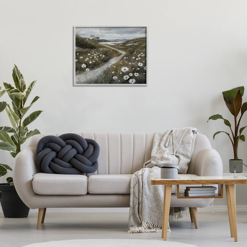 Stupell Serene Coastal Cottage Path Framed Giclee Art Design By Imagine It Images