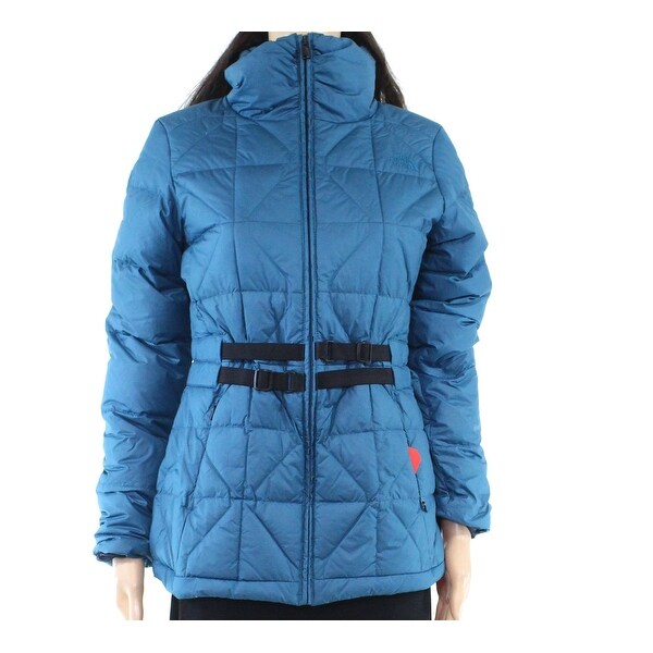 Download Shop The North Face Womens Jacket Blue Size M Puffer Belted Mock Neck - On Sale - Free Shipping ...