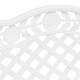 preview thumbnail 20 of 19, vidaXL Patio Bench 42.5" Cast Aluminum - 42.5" x 23.6" x 32.7"