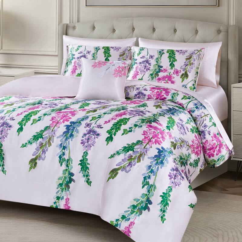 BCBG Satin Nolita Comforter Set 8-Piece Bed in a Bag