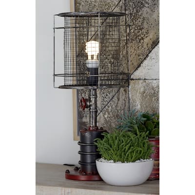 Benzara 21-inch Metal Table Lamp
