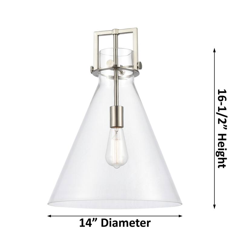 Innovations Lighting Newton Cone - 1 Light 14" Cord Hung Pendant