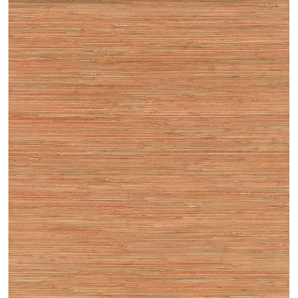 A-Street Prints Shuang Coral Handmade Grasscloth Wallpaper