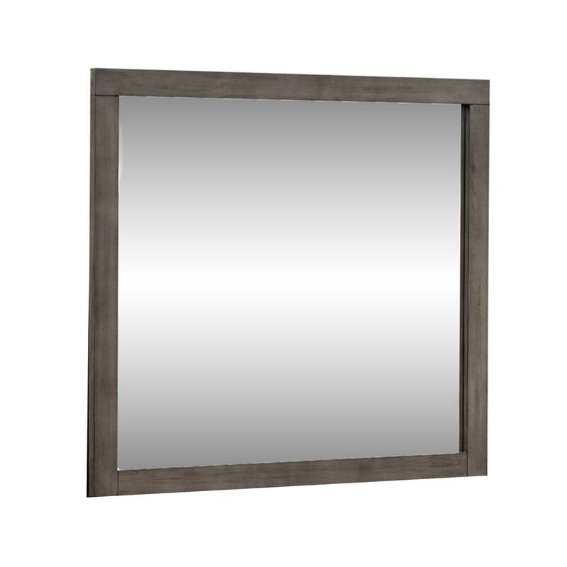 Tanners Creek Greystone Framed Mirror 41 x 36 Inches - Grey