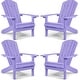 preview thumbnail 7 of 10, WINSOON All Weather HIPS Outdoor Plastic Adirondack Chairs Set of 4