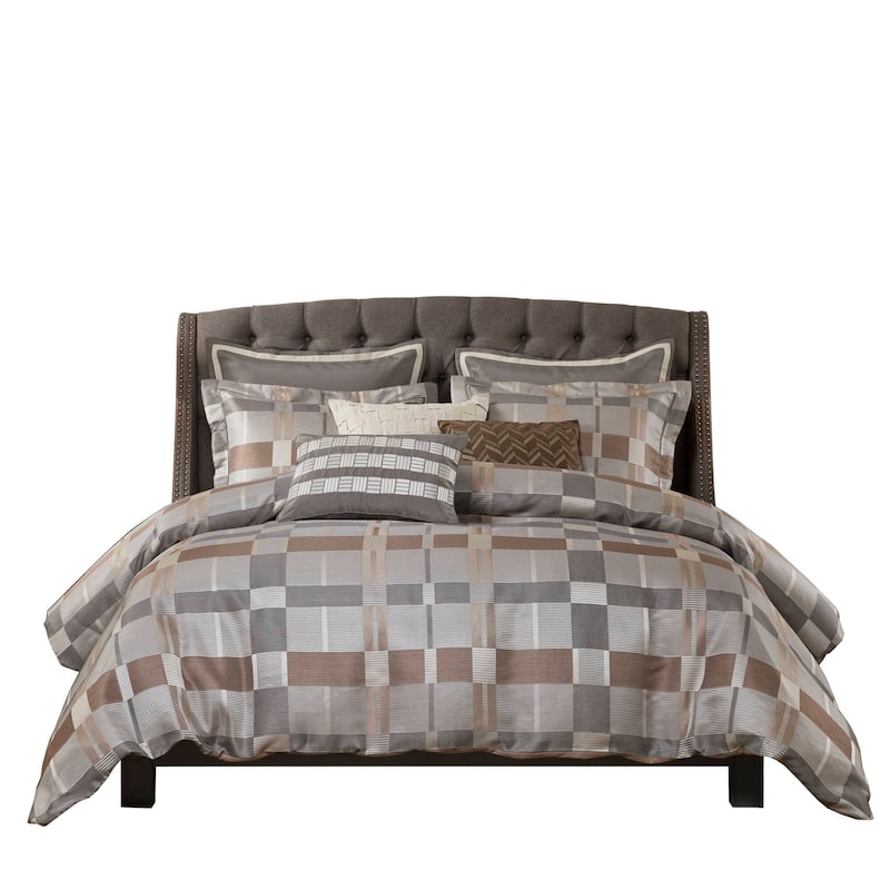Madison Park Signature Prescott Jacquard Oversized Duvet Style Comforter Set